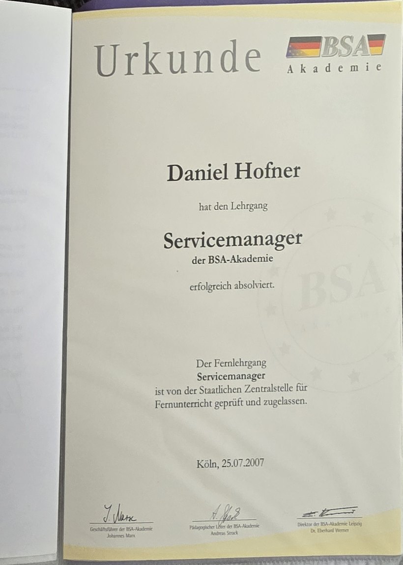 Service manager